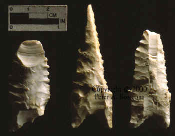 Impact fractured Dalton points.