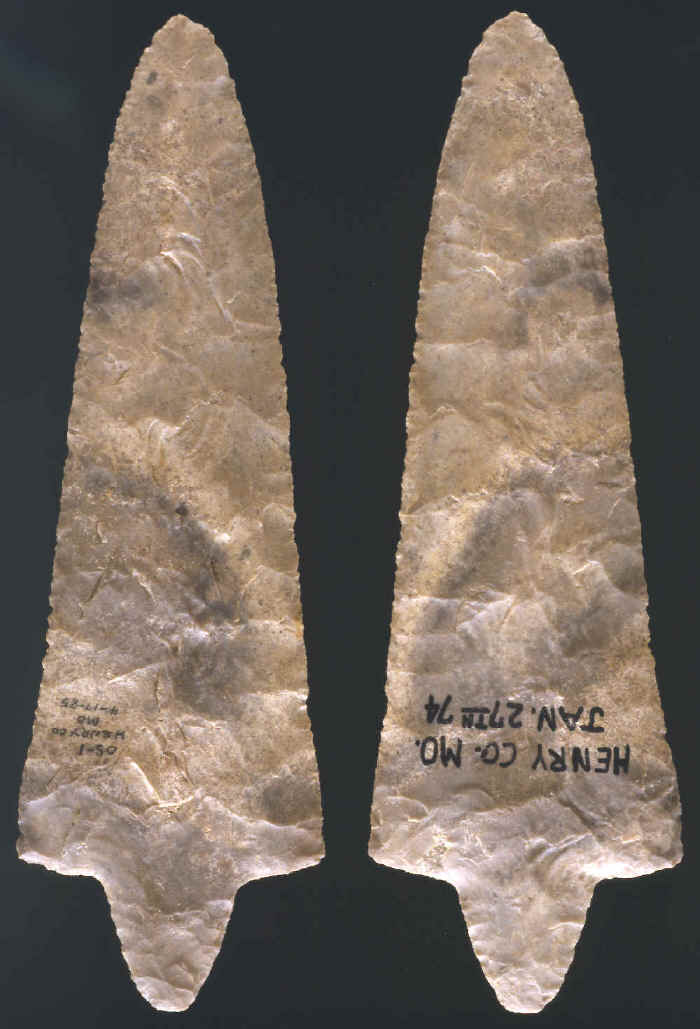 Dickson point from Missouri--9 inches long.