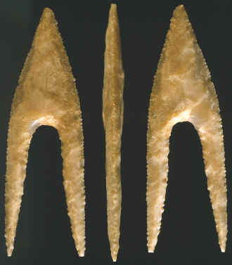 Hollow Base projectile point from Egypt.