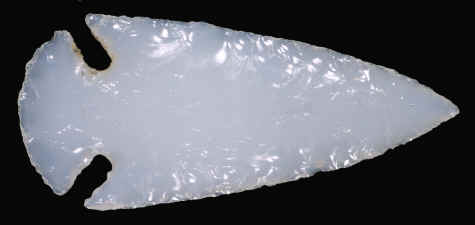 Corner-notched Opal point made by Don Crabtree.