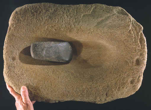 Large axe grinding stone from Illinois.