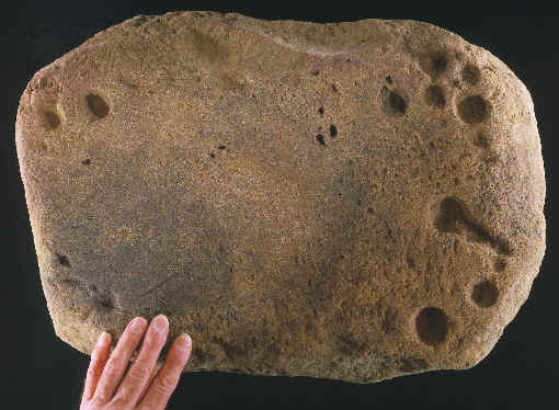 Large axe grinding stone from Illinois.