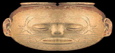 Abstract double image of "head pot" from Arkansas.