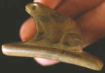 Hopewell frog effigy pipe from Calhoun Co., Illinois.