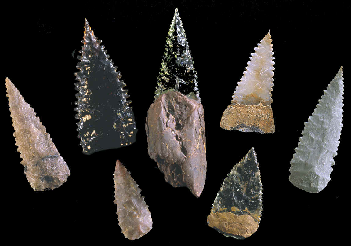 Seven Kimberley points from Australia.