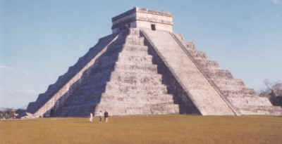 Pyramid of Kukulkan at Chichen Itza.
