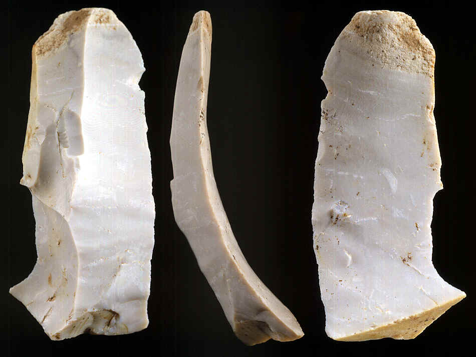 Core blade from the McKinnis Clovis cache.