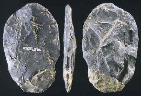 Biface from the Nenana complex occupation level.