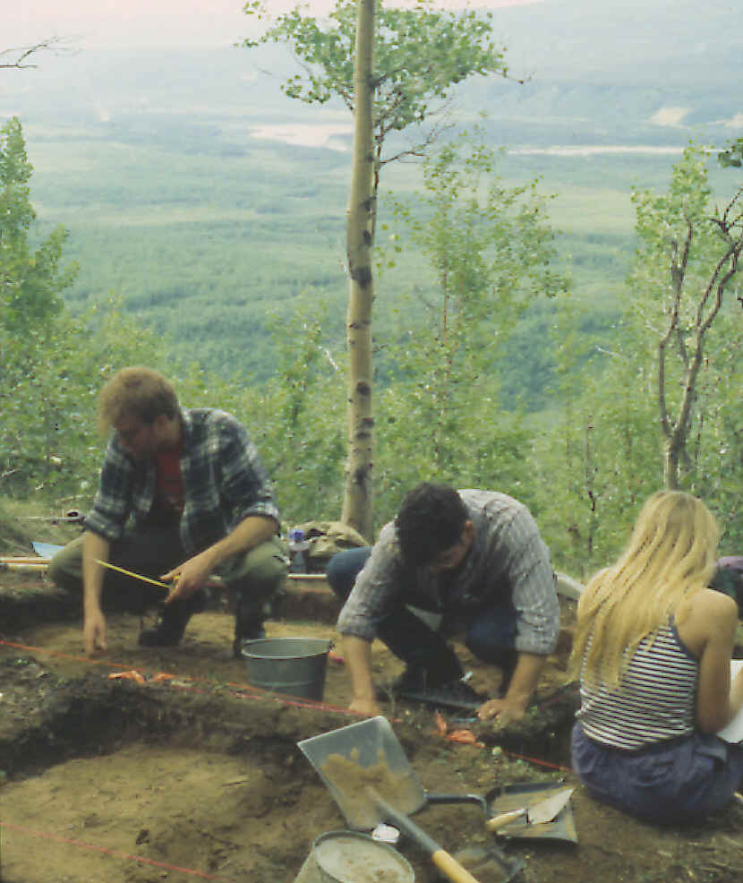 Excavating the Moose Creek site, 1996
