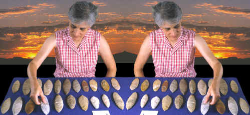 Mary Vermilion, PhD. recording Ramey knives.