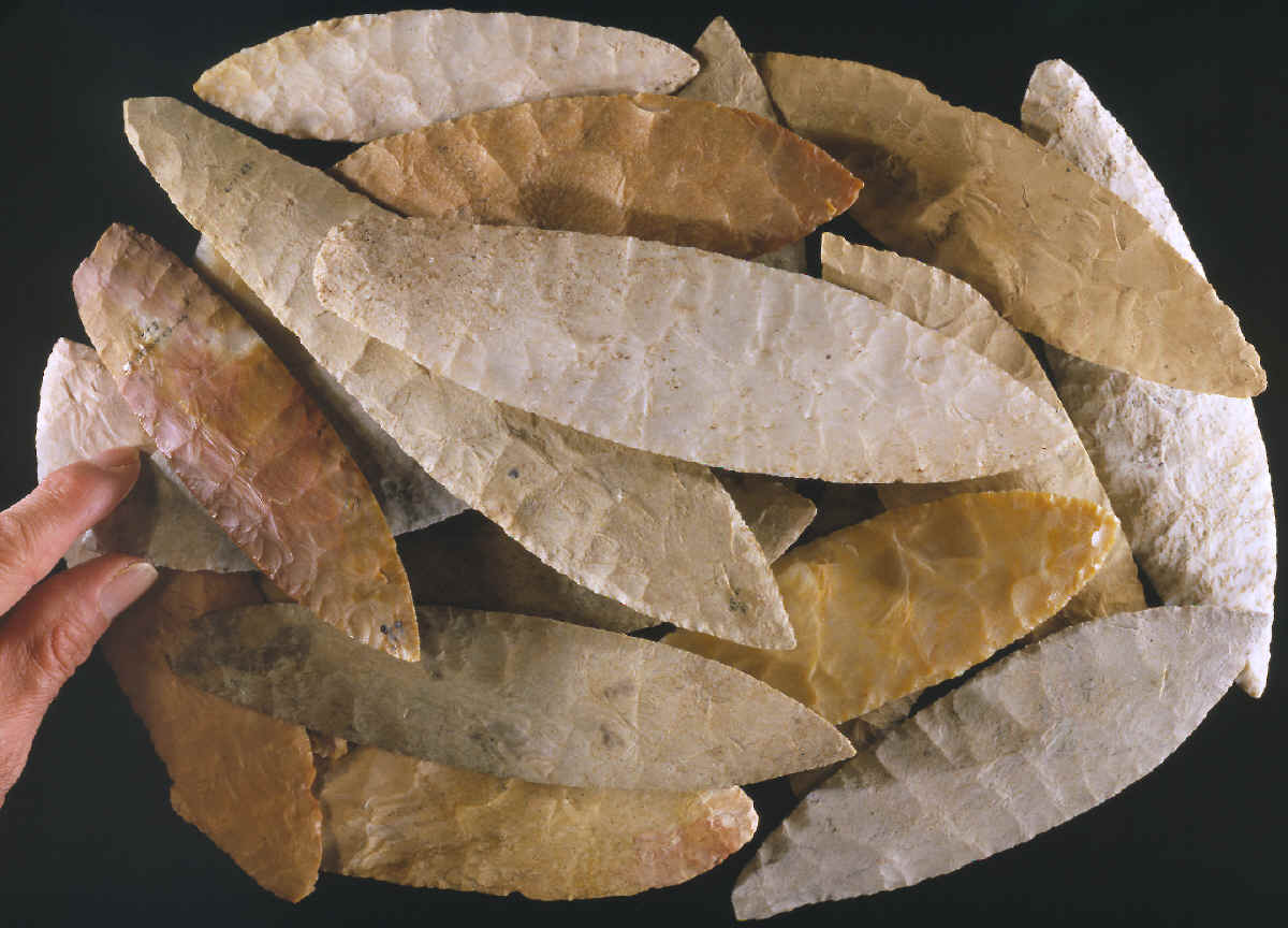 A collection of Ramey Knives.