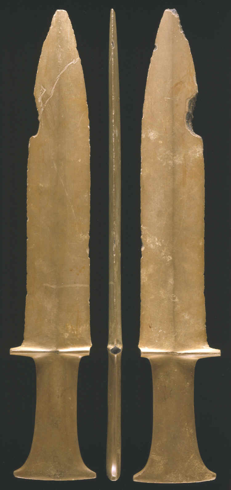 Large ground slate dagger.