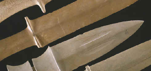 Ground slate daggers.