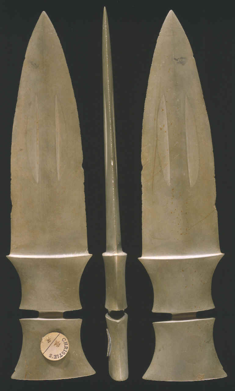 Ground slate dagger from Asia.