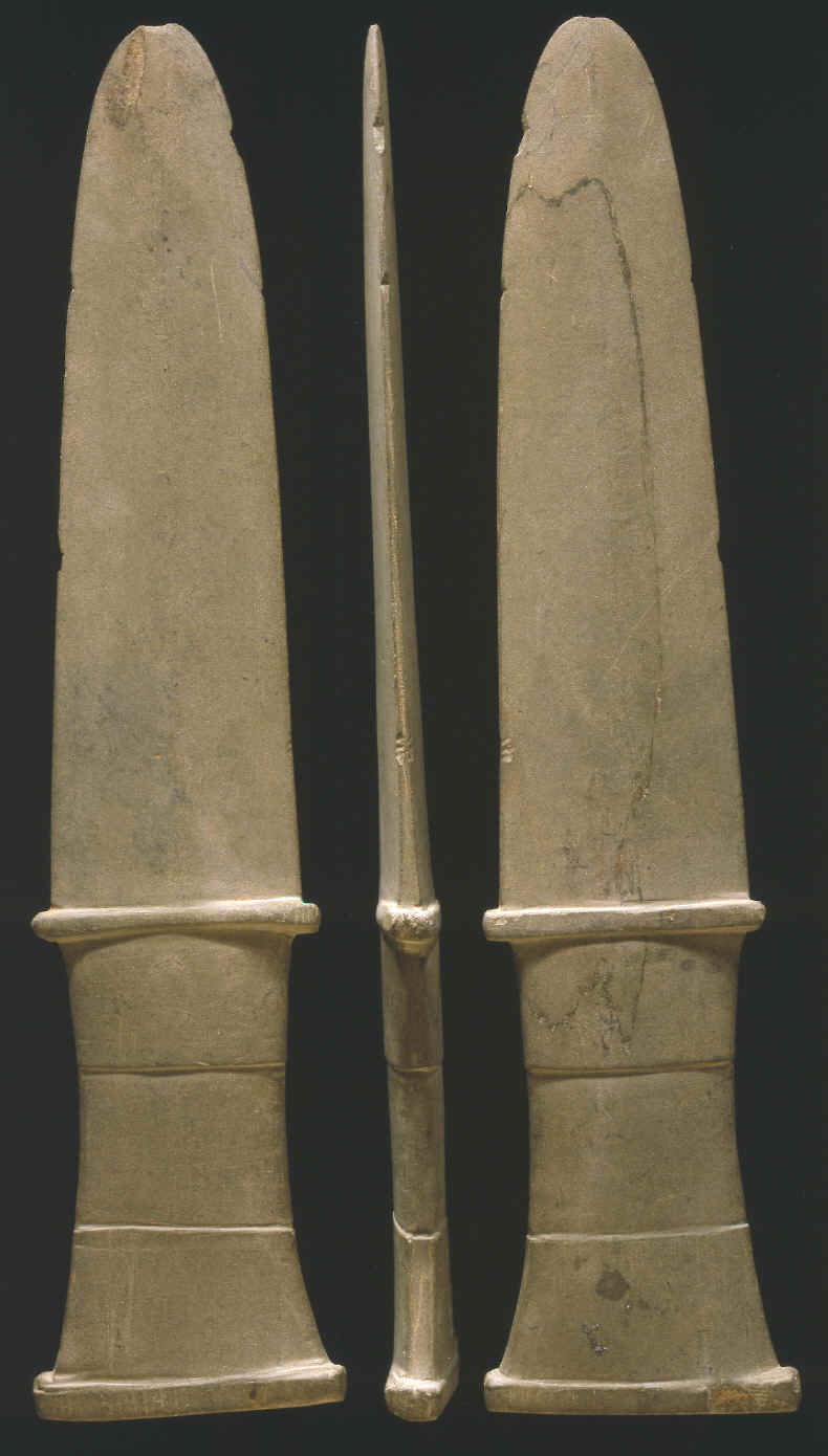 Ground slate dagger.