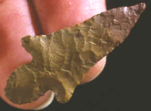 Alba point found in Craig Mound at Spiro.