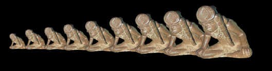 Abstract picture of "Big Boy" pipe from Spiro Mounds.