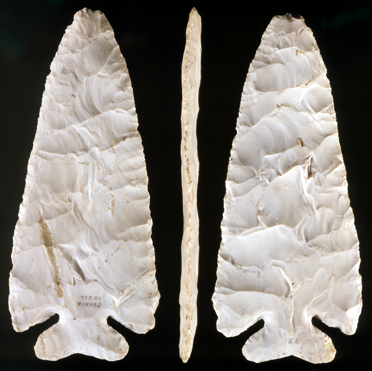 Thebes point from Peoria County, Illinois.