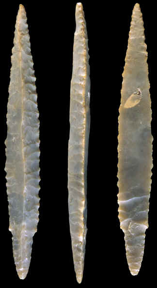 Three sided blade point from northern Europe.