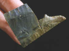 Fluted point base from Vail site.