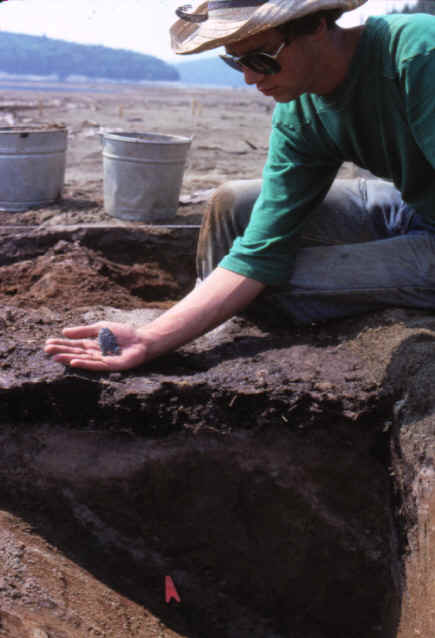 Finding Fluted point on the Vail site.