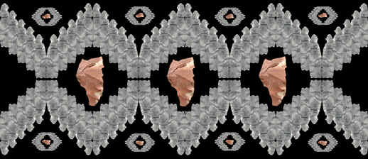 Abstract image of Windy City artifacts.