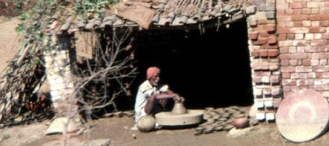 Kashmier potter, India